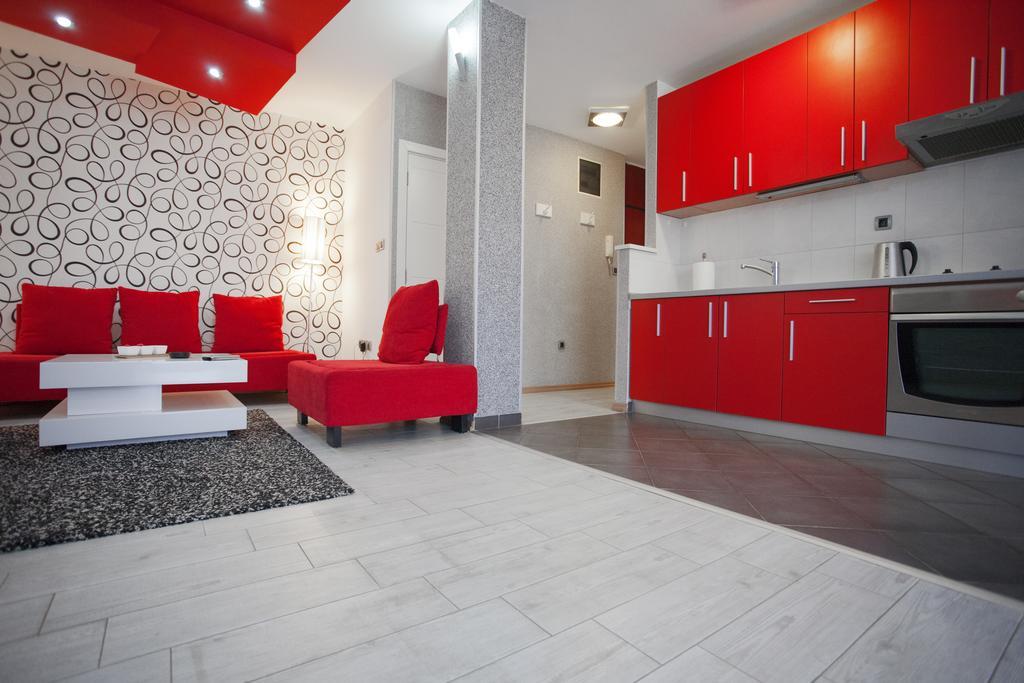 Apartment Red Belgrád Szoba fotó